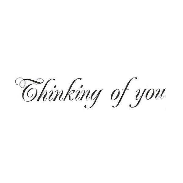 CHF326C Thinking of You sm Rubber Stamp
