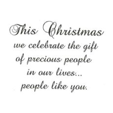 CHO101D Precious People Rubber Stamp