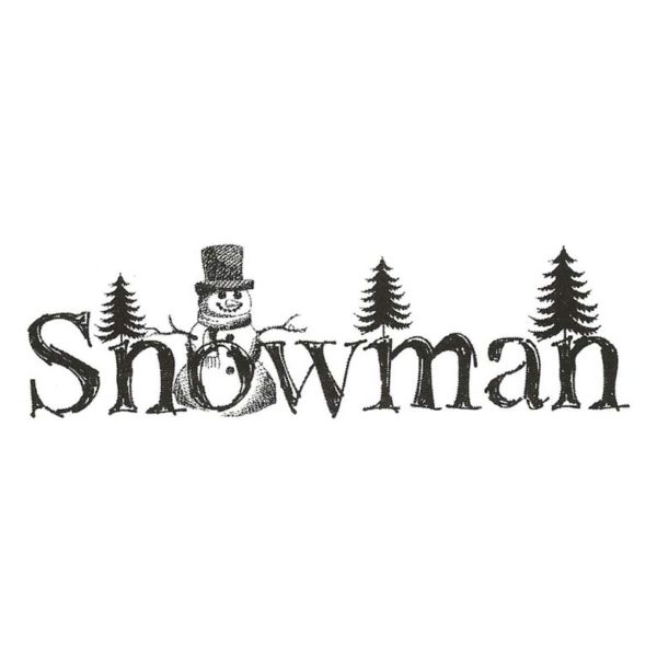 CHO159D Snowman Rubber Stamp