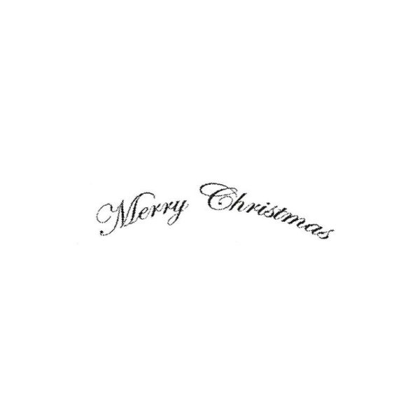 CHO160B Merry Christmas wee Rubber Stamp