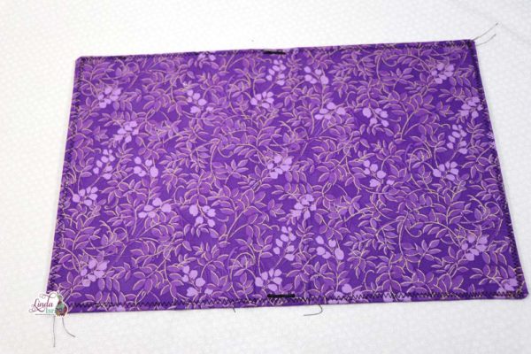 Dark Purple Floral Midori Style Cover