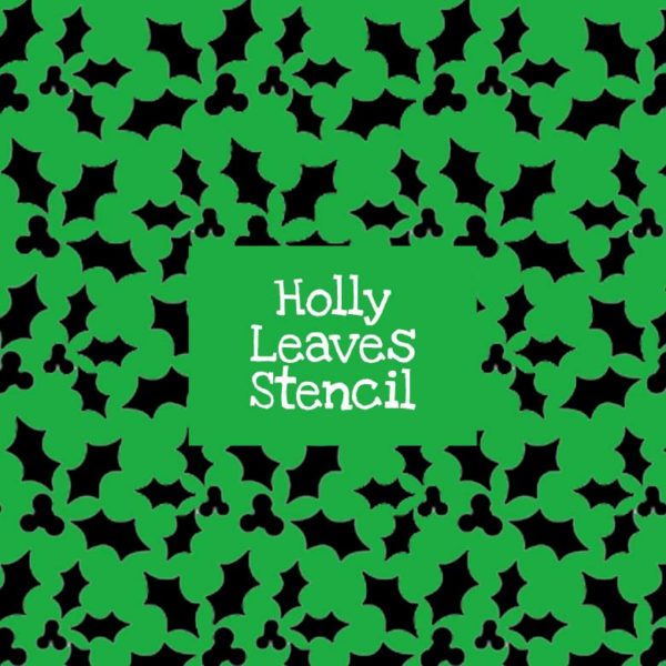 Holly Leaves Stencil