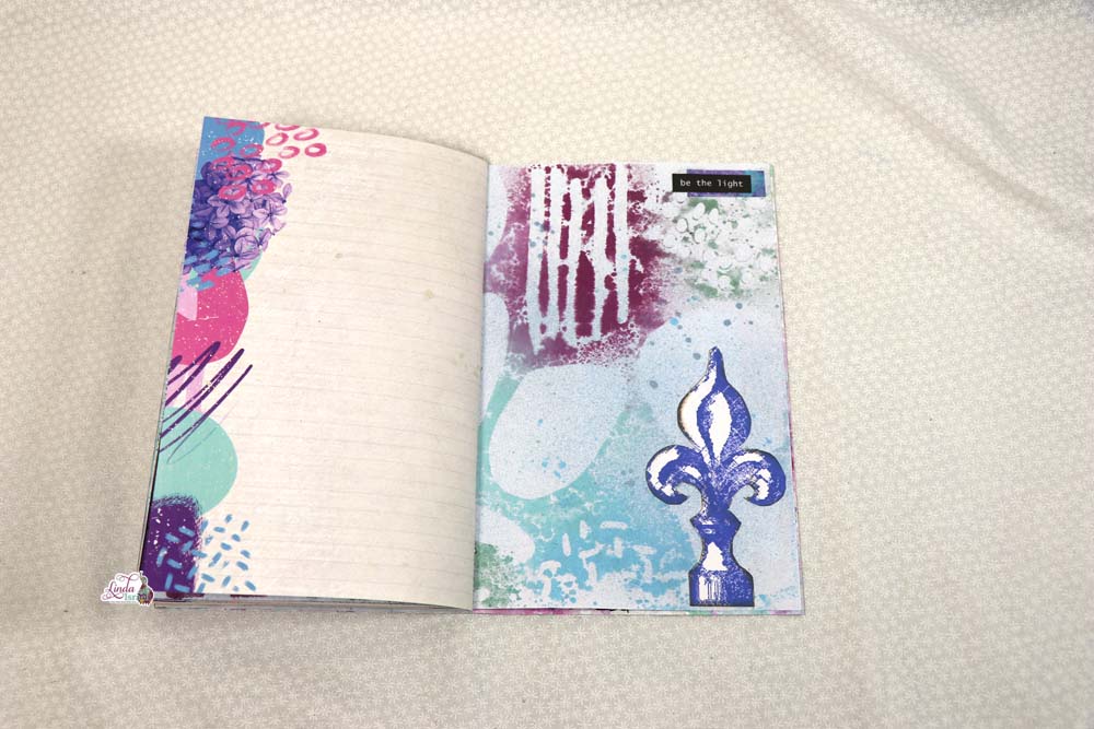 Flip through my purple Art Creation sketchbook 