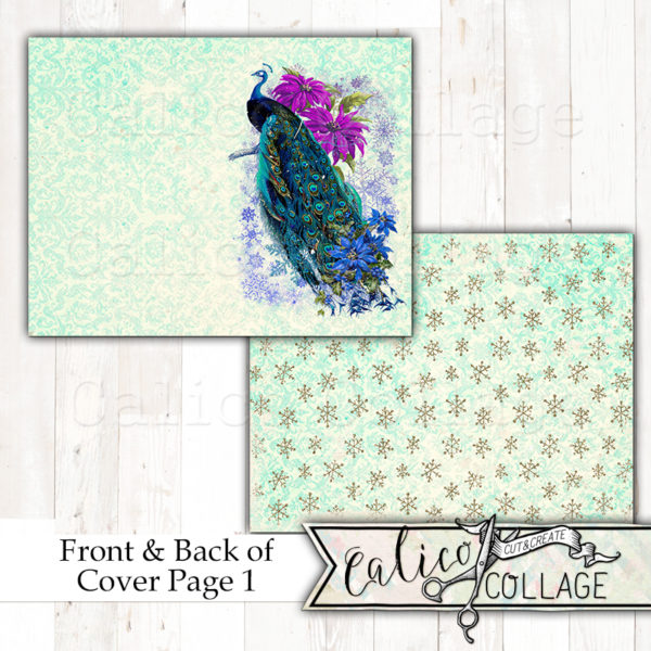 Exclusive A Christmas Peacock Printed Journal Kit