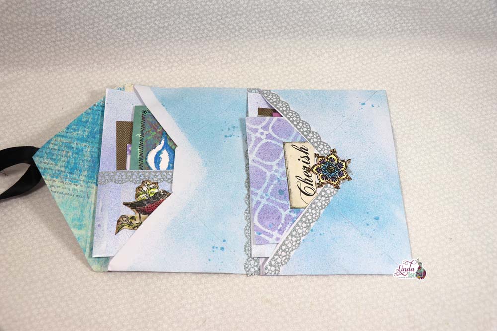 Day 2 Stationery Gift Set Pocket Folder of the 12 days of Junk Journal Gift Ideas. This is a super fun tutorial today using envelopes to create a pocket folder or folio filled with goodies. Dig around and find two envelopes that are the same size and play along.