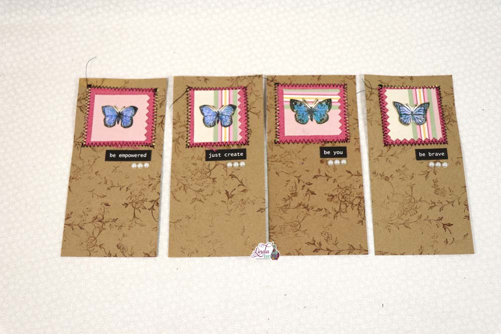 Day 5 Using Fabric Scraps for Journal Cards