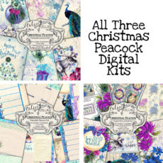 All Three Christmas Peacock Digital Download