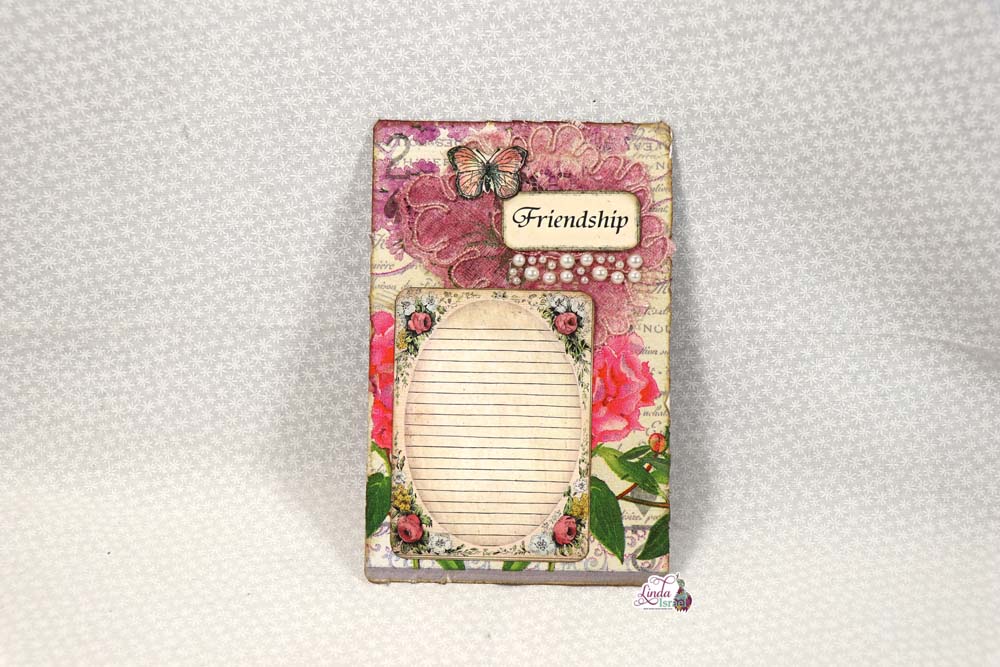Day 10 Creating Napkin Embellished Cards