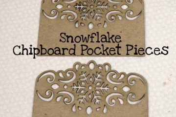 Snowflake Chipboard Pocket Pieces