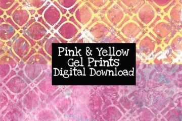 Pink and Yellow Gel Prints Digital Download