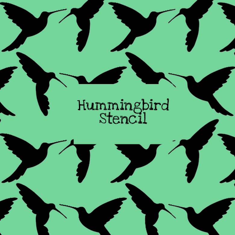 Hummingbird Stencil
