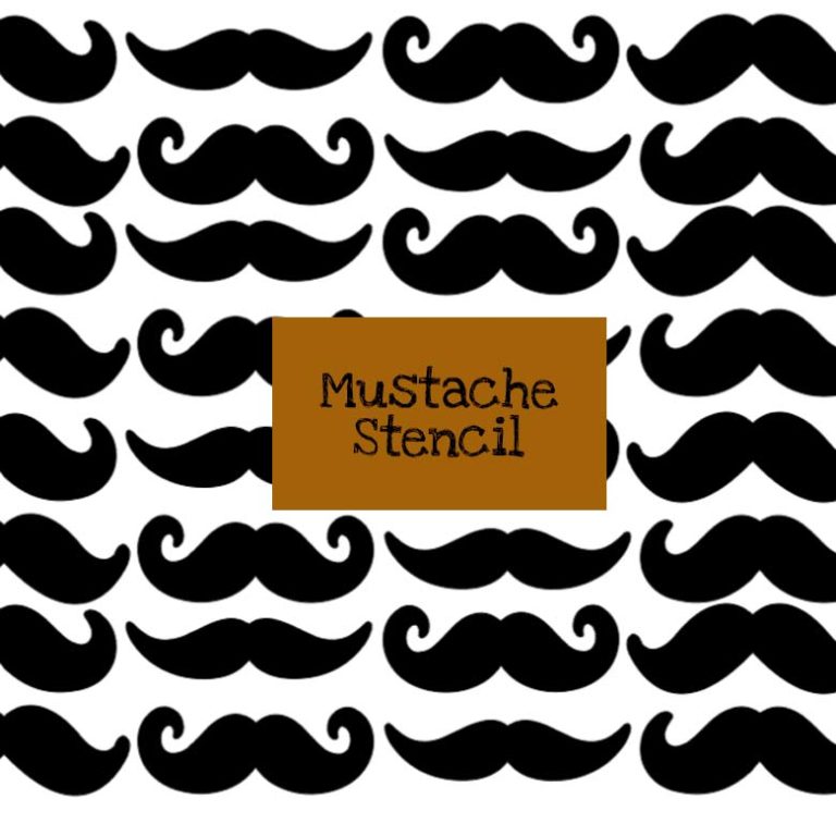 Mustache Stencil