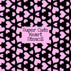 Super Cute Heart Stencil