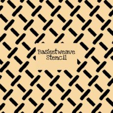 Basketweave Stencil