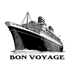 CTP439E Bon Voyage Rubber Stamp