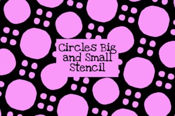 Circles Big and Small Stencil