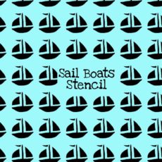 Sail Boats Stencil