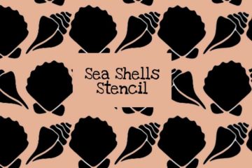 Sea Shells Stencil
