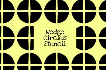 Wedge Circles Stencil
