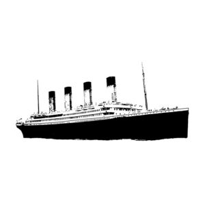 CNA104D Titanic Rubber Stamp