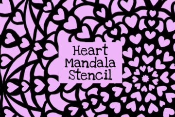 Heart Mandala Stencil