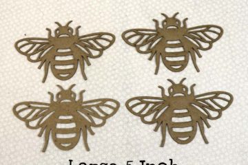 Large 5 Inch Chipboard Bees