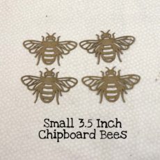 Small 3.5 Inch Chipboard Bees