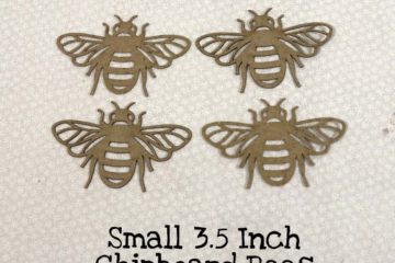 Small 3.5 Inch Chipboard Bees