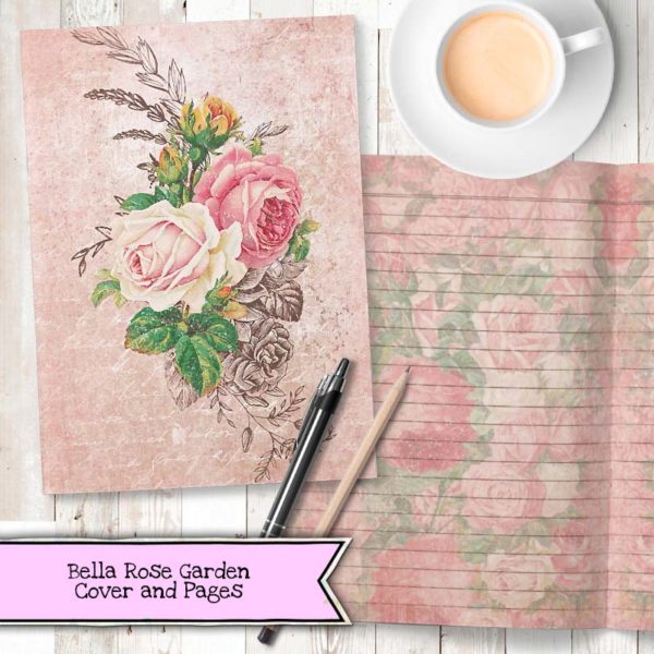 Bella Rose Garden Digital Printable Journal Kit From Sub Box