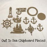 Out To Sea Chipboard Pieces
