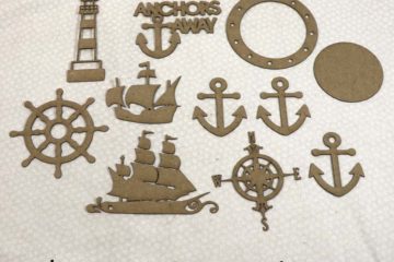 Out To Sea Chipboard Pieces