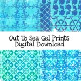 Out To Sea Gel Prints Digital Download