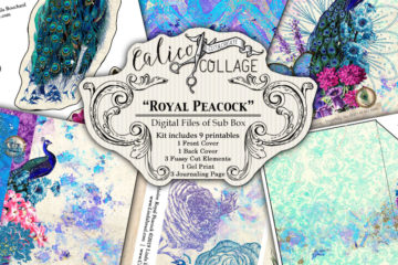 Royal Peacock Digital Journal Kit from Sub Box