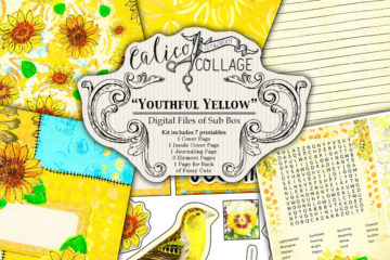 Youthful Yellow Digital Creative Box Journal Kit
