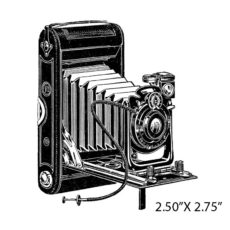 CHC128D Camera Rubber Stamp