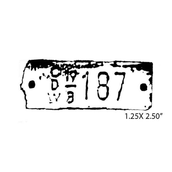 CHC712B 187 Rubber Stamp