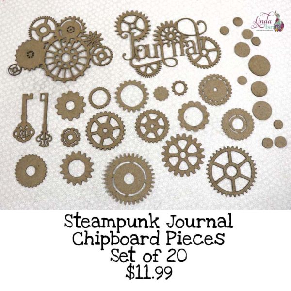Steampunk Journal Chipboard Pieces