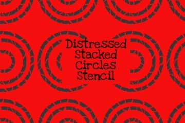 Distressed Stacked Circles Stencil