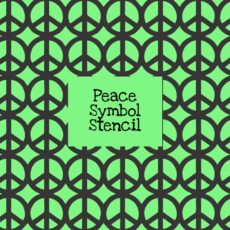 Peace Symbol Stencil