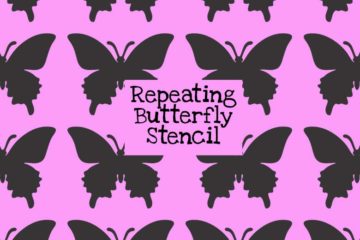 Repeating Butterfly Stencil