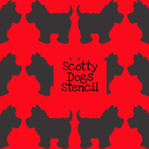 Scotty Dogs Stencil