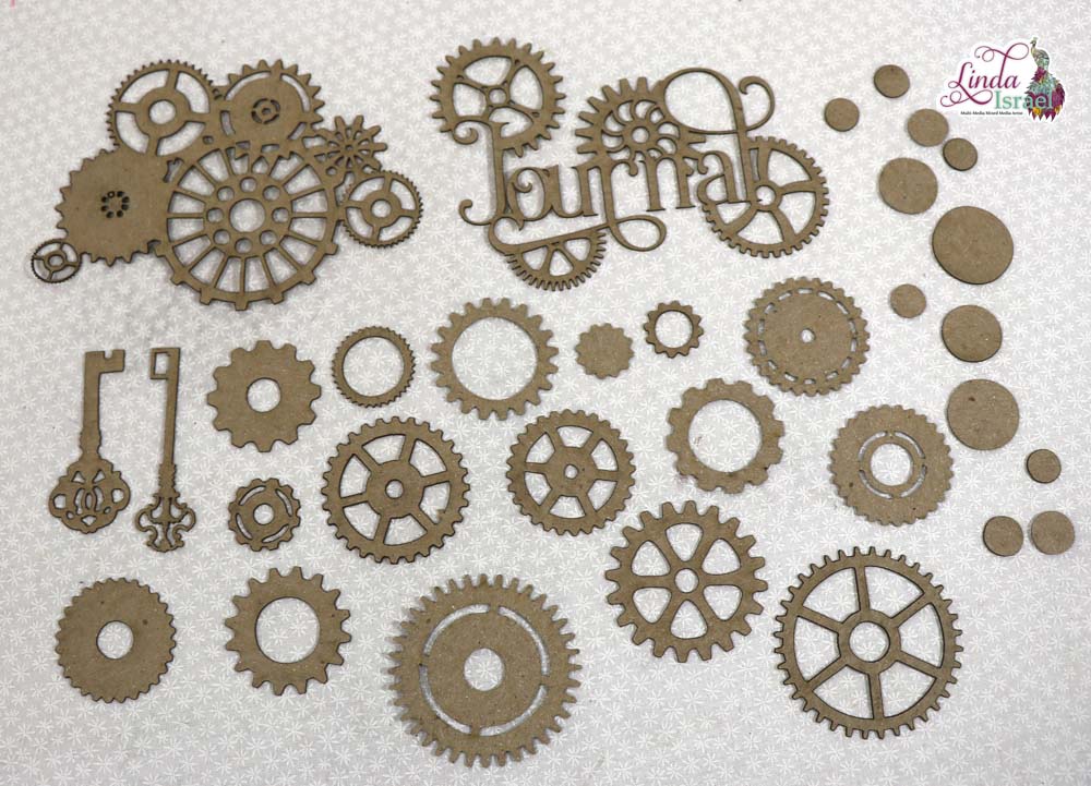 Steampunk Journal Chipboard Pieces