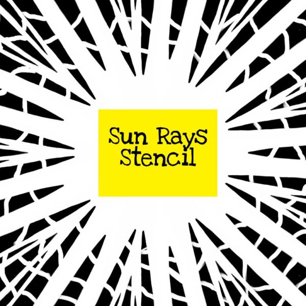 Sun Rays Stencil