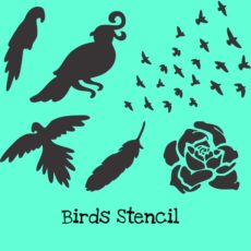 Birds Stencil