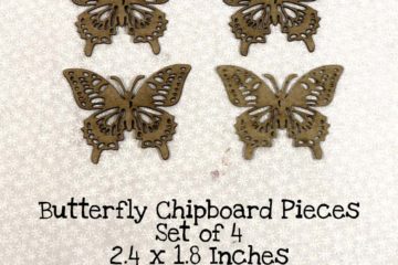 Butterfly Chipboard Pieces