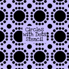 Circles with Dots Stencil