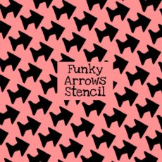 Funky Arrows Stencil