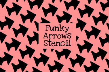 Funky Arrows Stencil