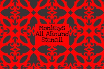 Monkeys All Around Stencil