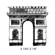 CPR115D Arc De Triomphe Rubber Stamp